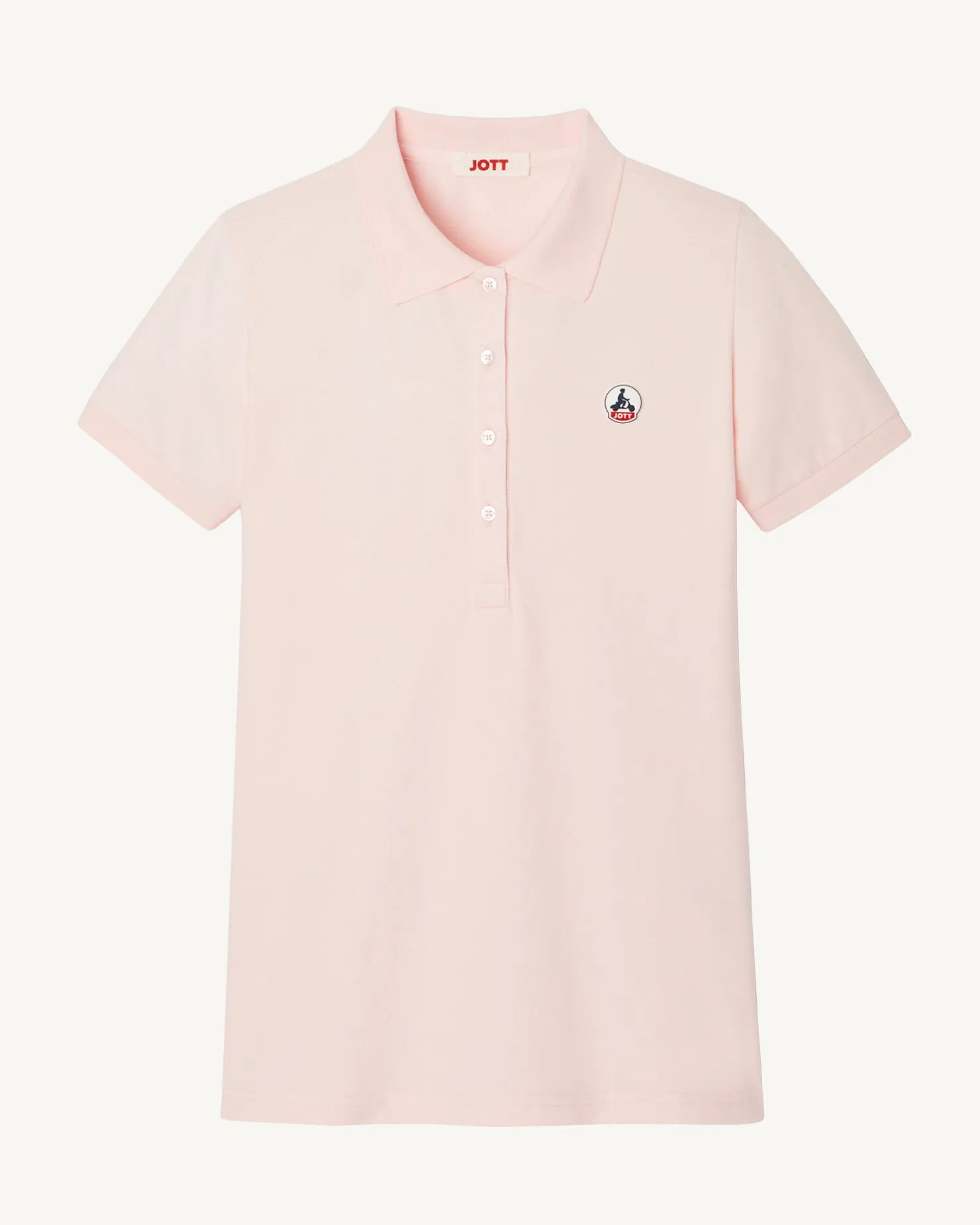 JOTT Light Pink Franca Polo Shirt 463 Soft Pink Best