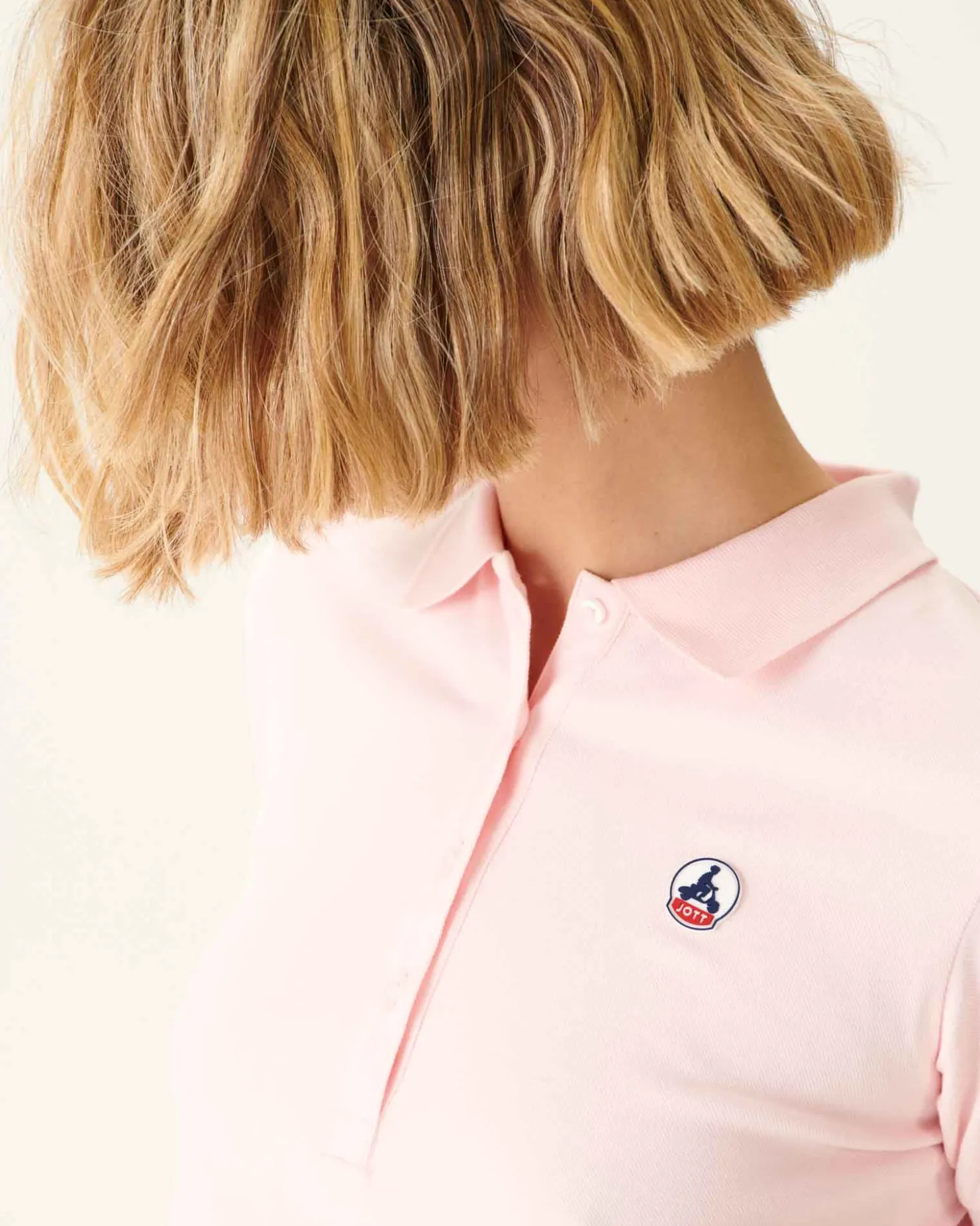 JOTT Light Pink Franca Polo Shirt 463 Soft Pink Best
