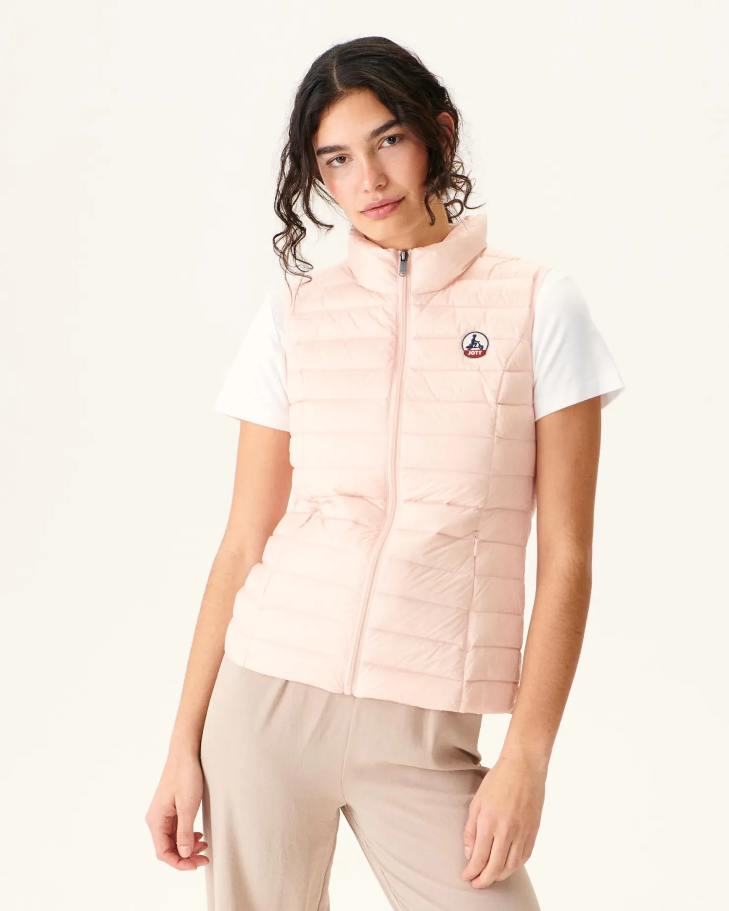 JOTT Light Pink Sleeveless Down Jacket Seda 463 Soft Pink Cheap