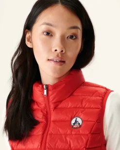 JOTT Light Sleeveless Down Jacket Bright Red Seda 318 Fire Red Best