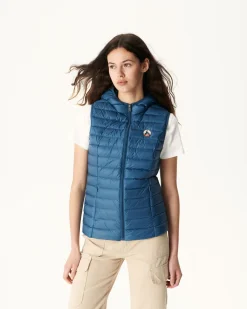 JOTT Light Sleeveless Padded Jacket Jeans Blue Mali 140 Blue Jeans Clearance