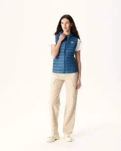 JOTT Light Sleeveless Padded Jacket Jeans Blue Mali 140 Blue Jeans Clearance
