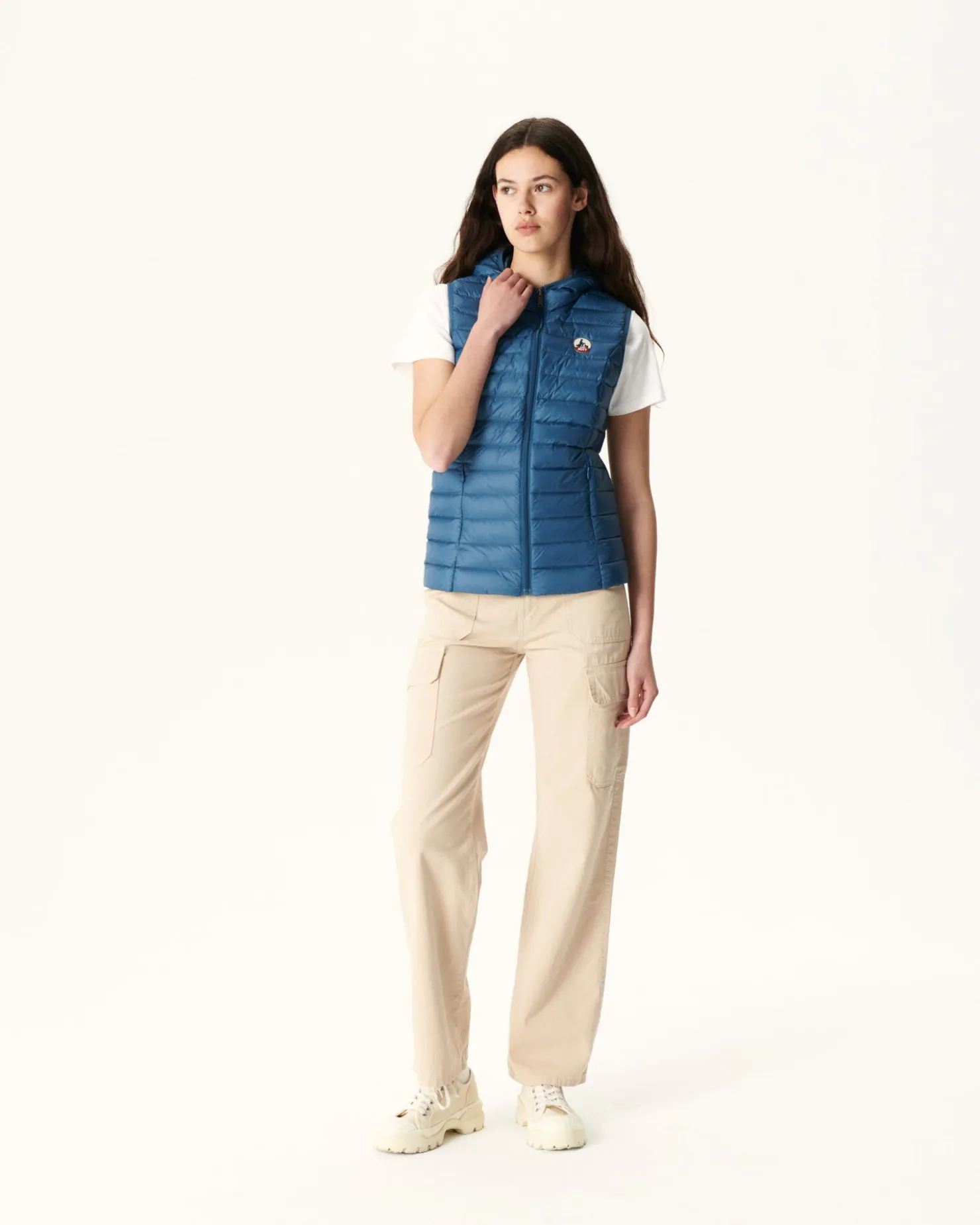 JOTT Light Sleeveless Padded Jacket Jeans Blue Mali 140 Blue Jeans Clearance