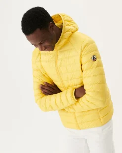 JOTT Lightweight Hooded Down Jacket Light Yellow Nico 627 Soft Yellow Cheap
