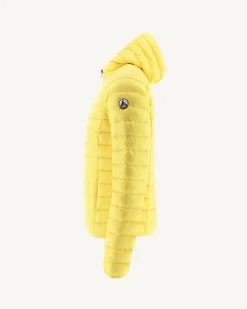 JOTT Lightweight Hooded Down Jacket Light Yellow Nico 627 Soft Yellow Cheap