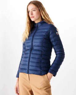 JOTT Lightweight Hooded Down Jacket Deep Blue Cloe 124 Abyss Blue Hot