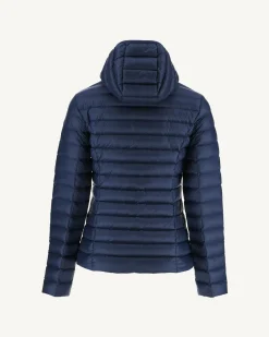 JOTT Lightweight Hooded Down Jacket Deep Blue Cloe 124 Abyss Blue Hot