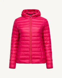 JOTT Lightweight Hooded Down Jacket Fuchsia Cloe 408 Fushia Sale