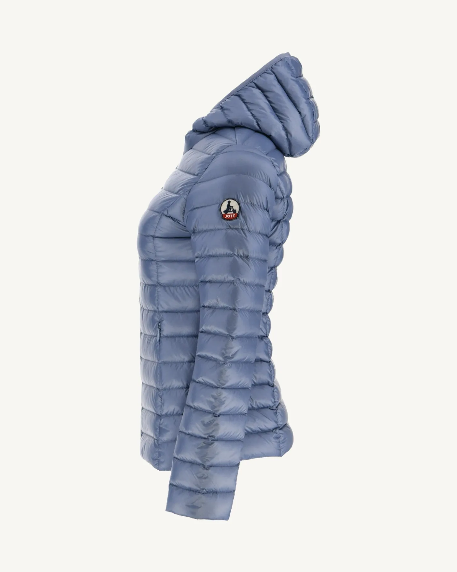 JOTT Lightweight Hooded Down Jacket Faded Blue Cloe 182 Faded Blue Fashion