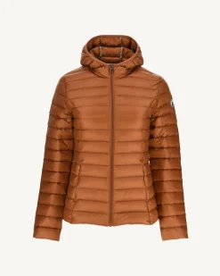 JOTT Lightweight Hooded Down Jacket Caramel Cloe 811 Caramel Online