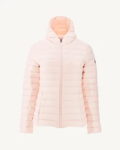 JOTT Lightweight Hooded Down Jacket Light Pink Cloe 463 Soft Pink Best Sale