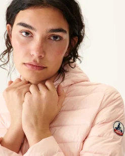 JOTT Lightweight Hooded Down Jacket Light Pink Cloe 463 Soft Pink Best Sale