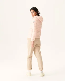 JOTT Lightweight Hooded Down Jacket Light Pink Cloe 463 Soft Pink Best Sale