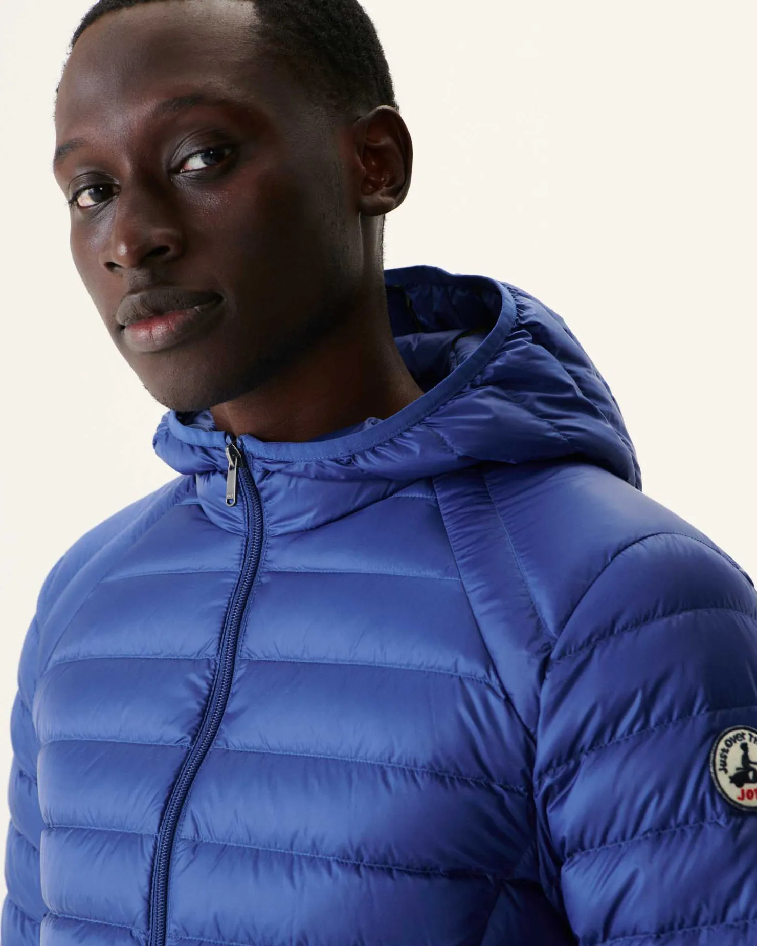 JOTT Lightweight Hooded Down Jacket Dark Denim Nico 195 Dark Denim Cheap