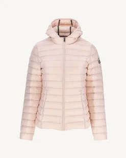 JOTT Lightweight Hooded Padded Jacket Pale Pink Cloe 471 Pale Pink New