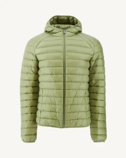 JOTT Lightweight Hooded Puffer Jacket Light Khaki Nico 247 Bush Shop