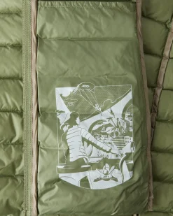 JOTT Lightweight Hooded Puffer Jacket Light Khaki Nico 247 Bush Shop