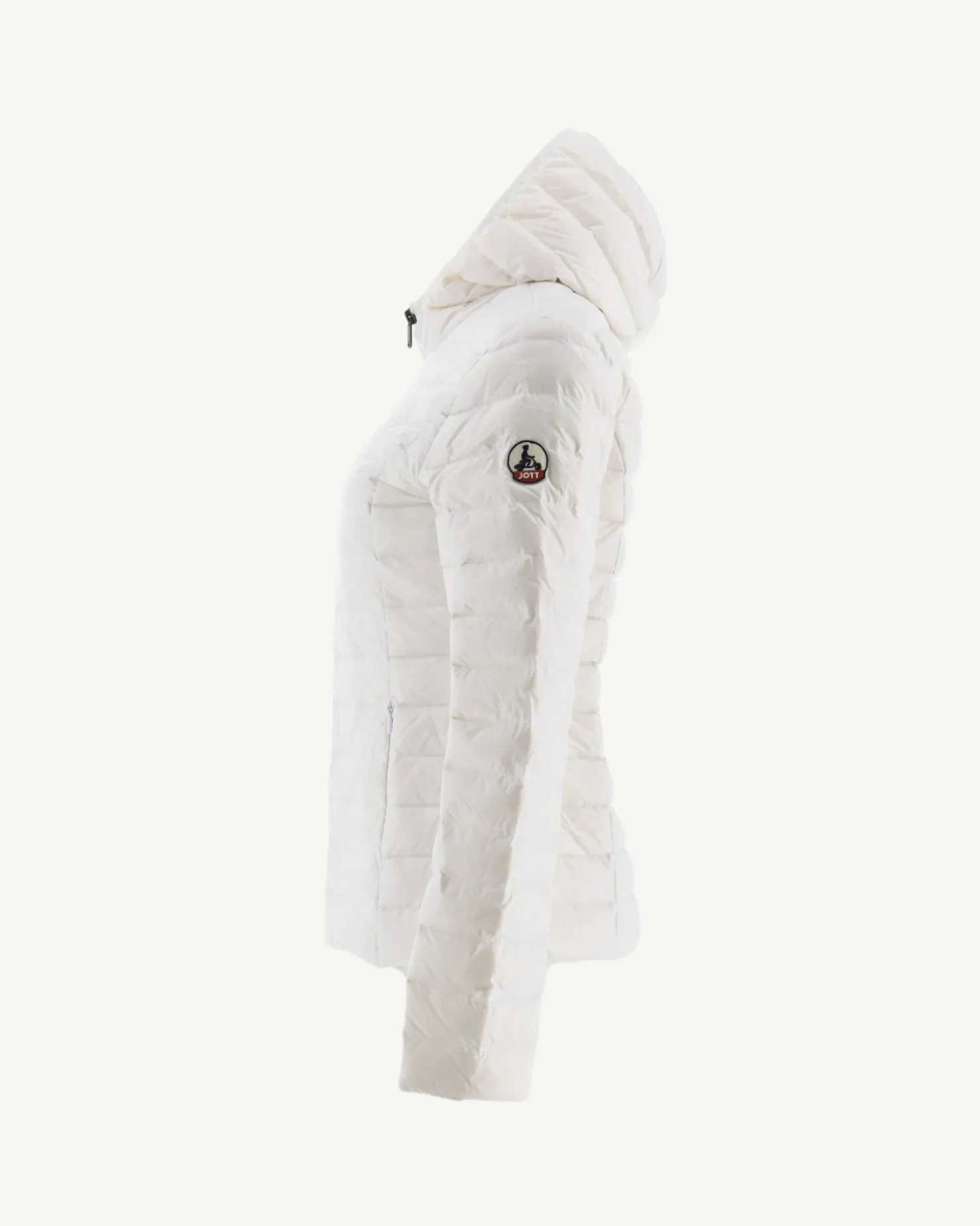 JOTT Lightweight Hooded Puffer Jacket White Cloe 901 White Sale