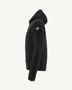 JOTT Lightweight Hooded Puffer Jacket Black Lenny 999 Black Discount