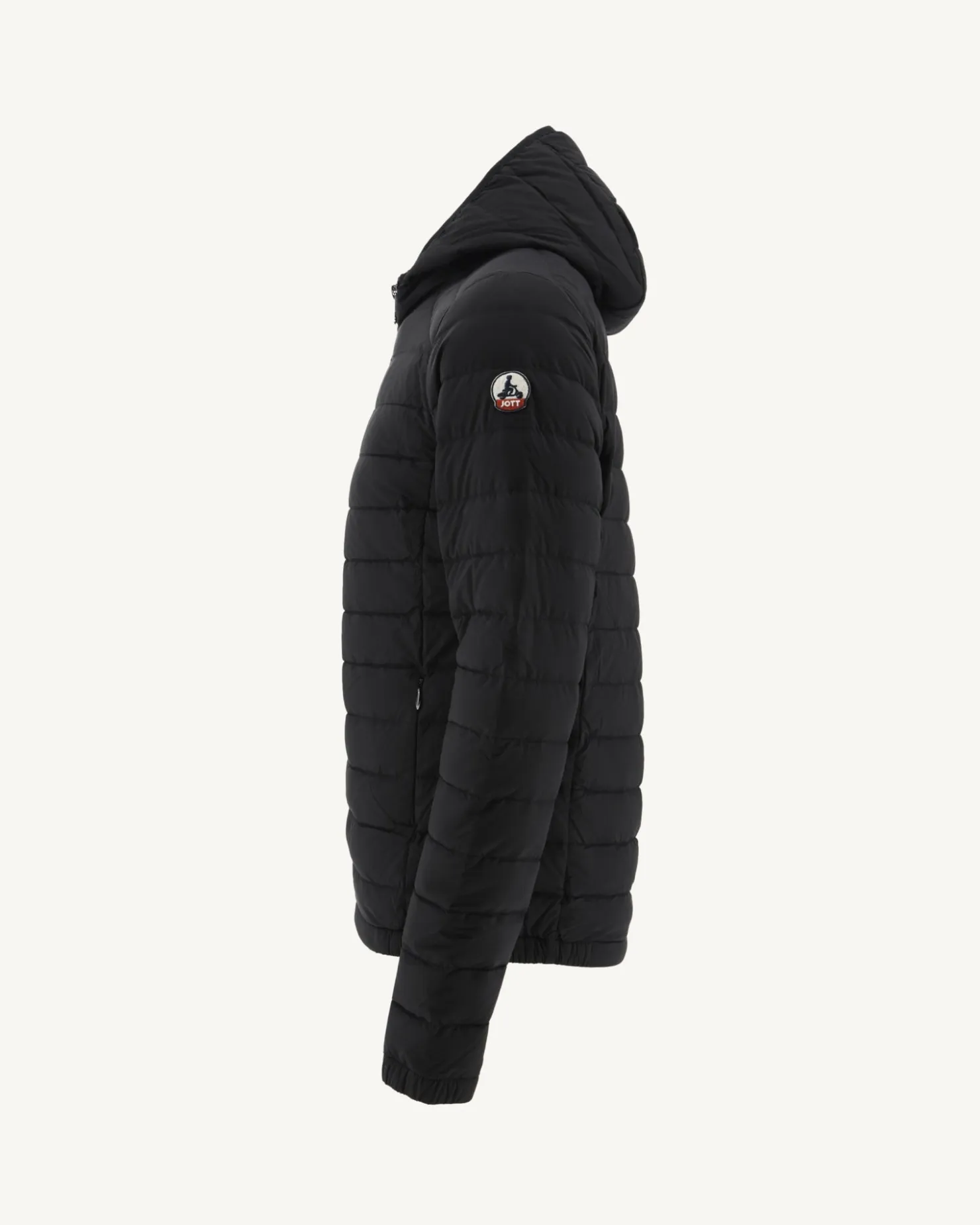 JOTT Lightweight Hooded Puffer Jacket Black Lenny 999 Black Discount