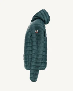 JOTT Lightweight Hooded Puffer Jacket Dark Green Nico 203 Dark Green Shop