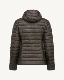 JOTT Lightweight Plomb Cloe Hooded Down Jacket 509 Lead Shop