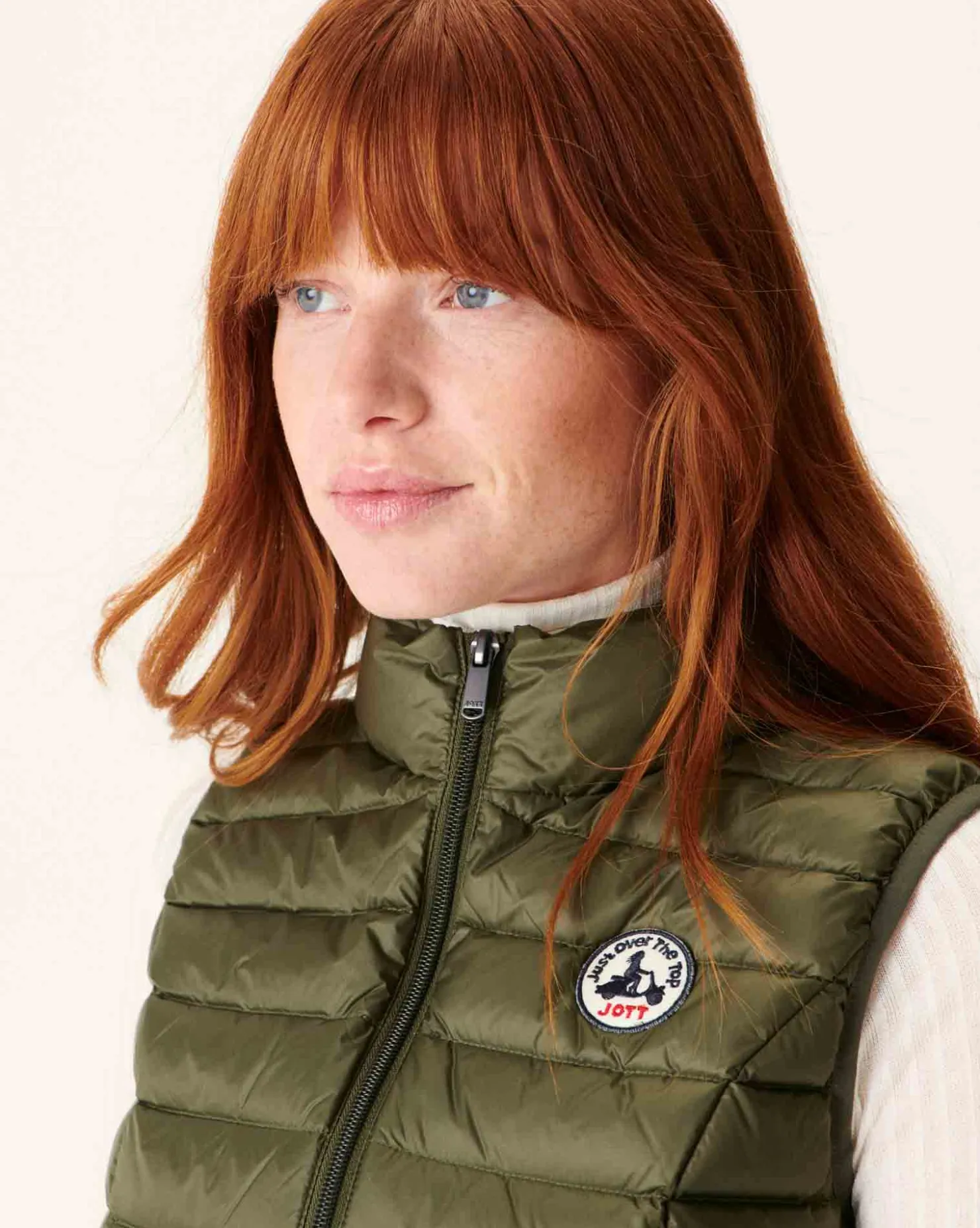 JOTT Lightweight Sleeveless Army Seda Down Jacket 255 Army Flash Sale