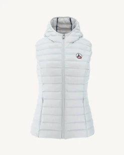 JOTT Lightweight Sleeveless Padded Jacket Light Gray Mali 532 Soft Gray Outlet