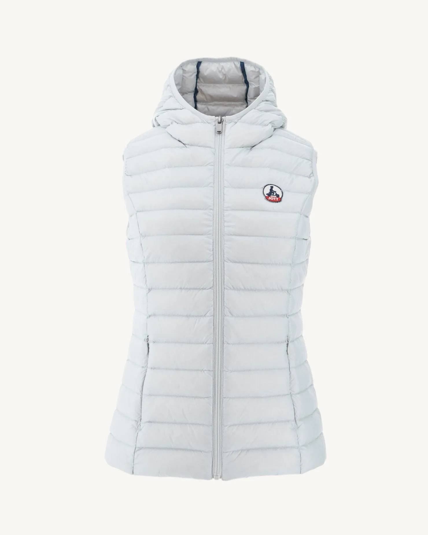 JOTT Lightweight Sleeveless Padded Jacket Light Gray Mali 532 Soft Gray Outlet