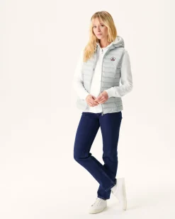 JOTT Lightweight Sleeveless Padded Jacket Light Gray Mali 532 Soft Gray Outlet