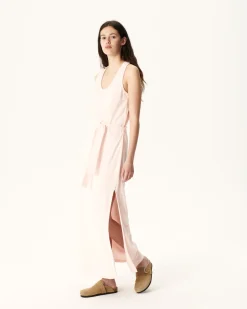 JOTT Long Belted Dress In Terry Cloth Light Pink Ibiza 463 Soft Pink New