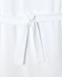 JOTT Long Belted Terrycloth Dress Ibiza White 901 White Sale