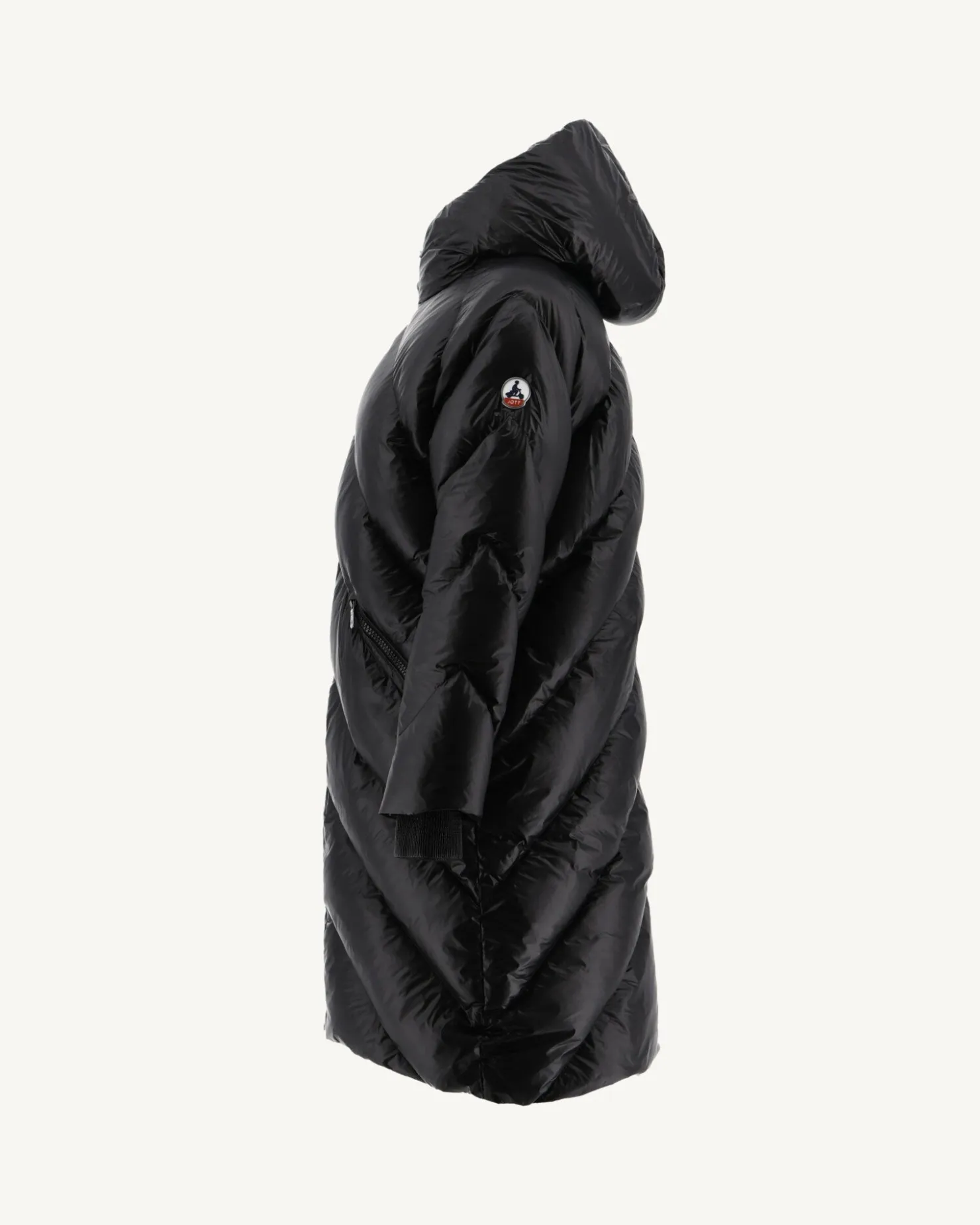 JOTT Long Great Cold Padded Jacket Black Comet 999 Black Clearance