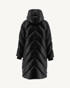 JOTT Long Great Cold Padded Jacket Black Comet 999 Black Clearance