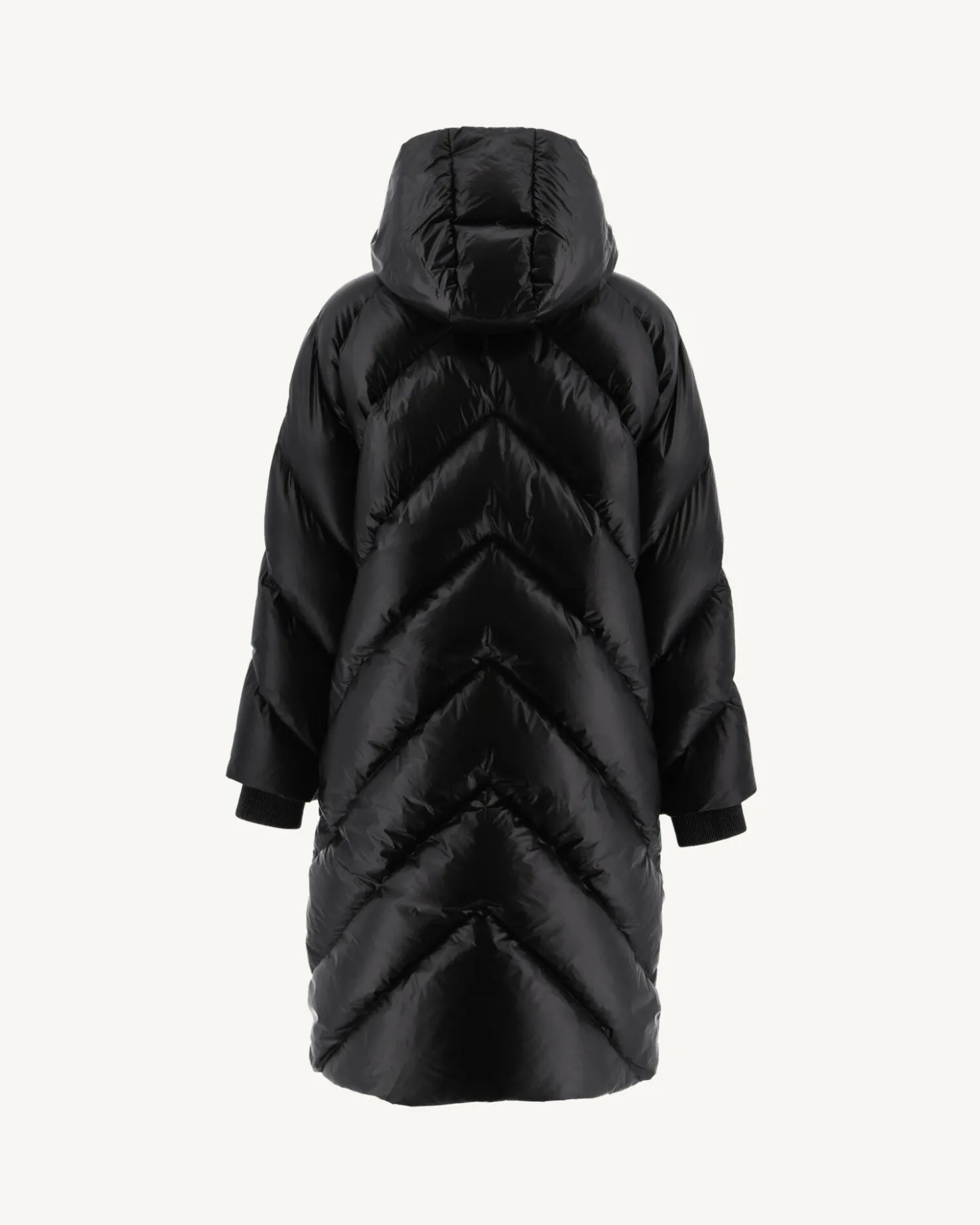 JOTT Long Great Cold Padded Jacket Black Comet 999 Black Clearance