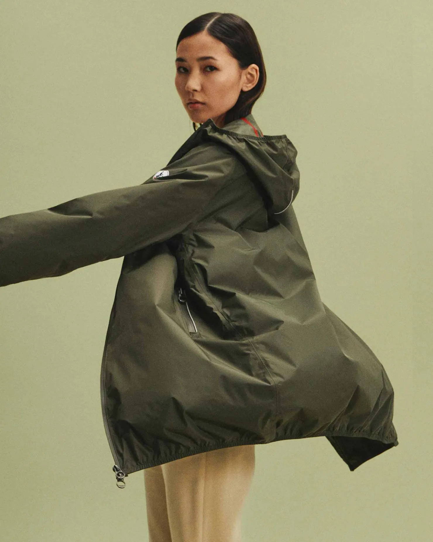 JOTT Long Hooded Jacket Army Copenhagen 255 Army Outlet