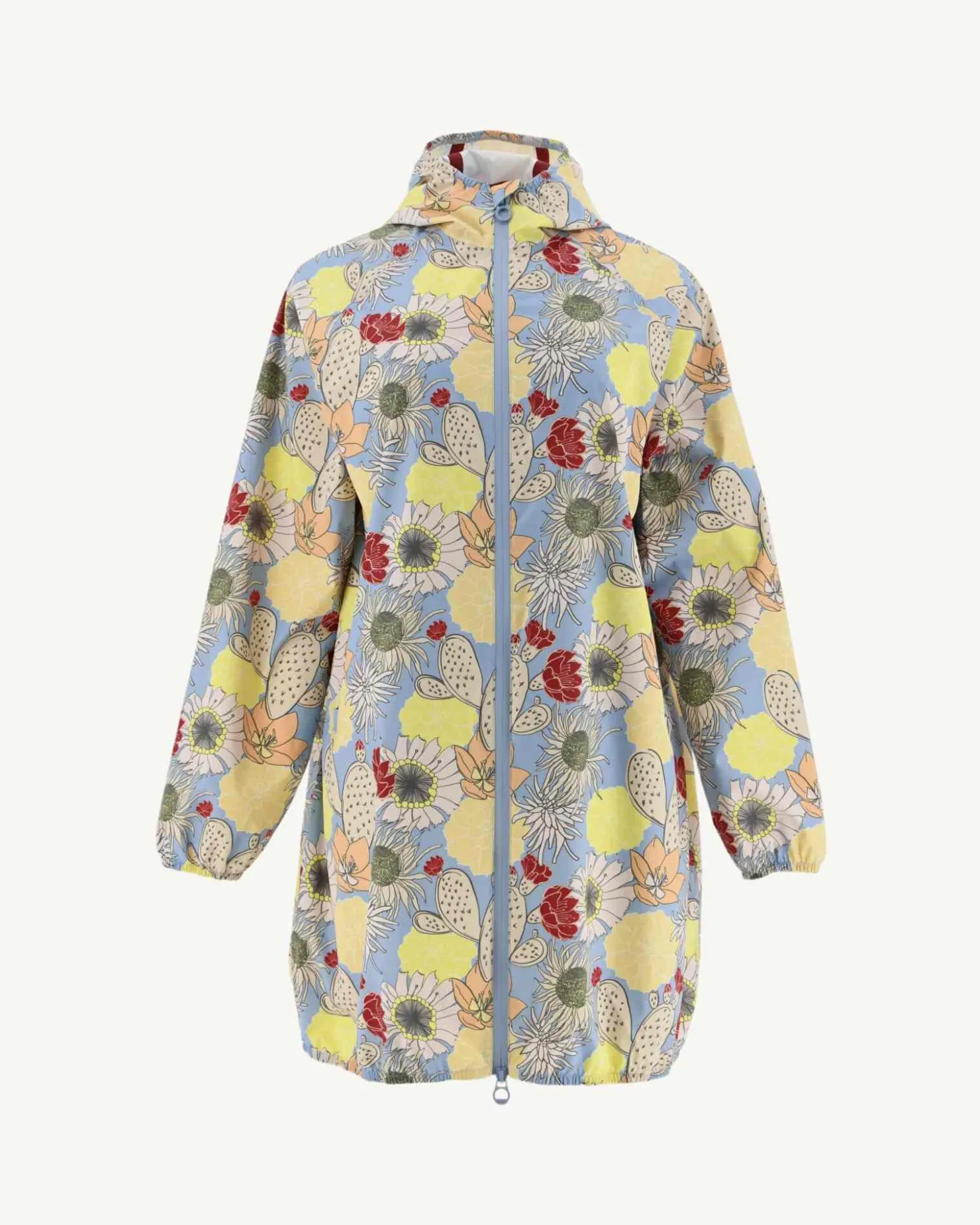 JOTT Long Hooded Jacket Bohemian Light Blue Copenhagen 1801 Bohemian Soft Blue New