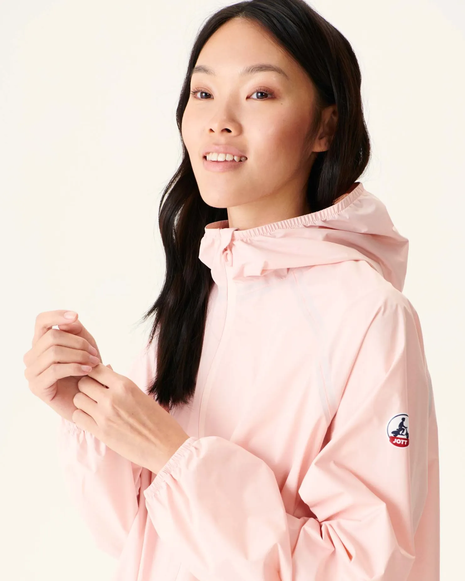 JOTT Long Hooded Jacket Light Pink Copenhagen 463 Soft Pink Shop