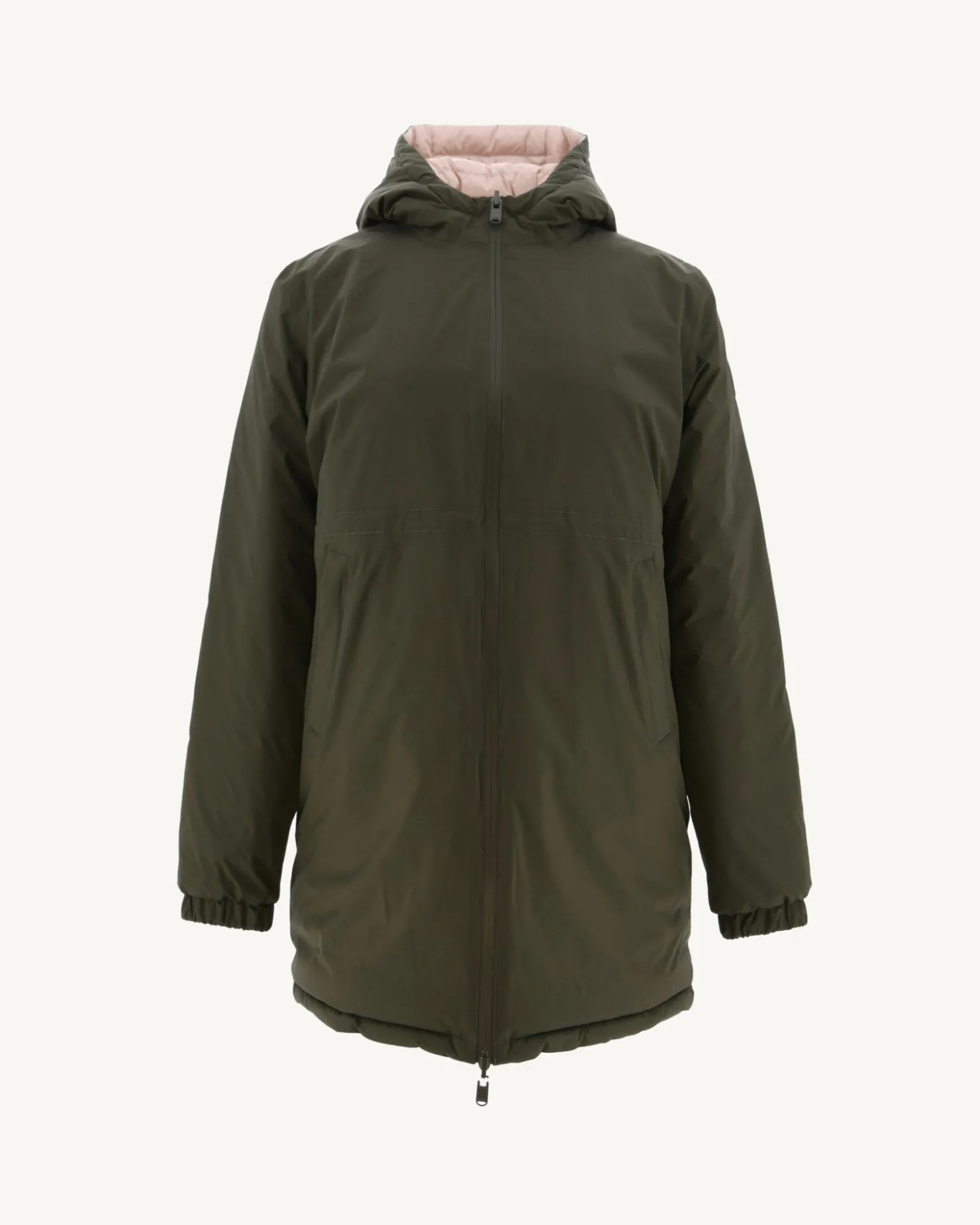 JOTT Long Reversible Down Jacket Army/Light Pink Roma 2552 Army / Soft Pink Store