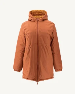JOTT Long Reversible Down Jacket Camel/Light Camel Roma 8390 Camel / Rust Clearance