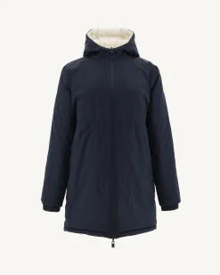JOTT Long Reversible Down Jacket Navy/White Roma 1042 Navy / White Store