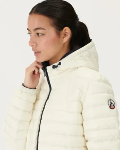 JOTT Long Reversible Down Jacket Navy/White Roma 1042 Navy / White Store