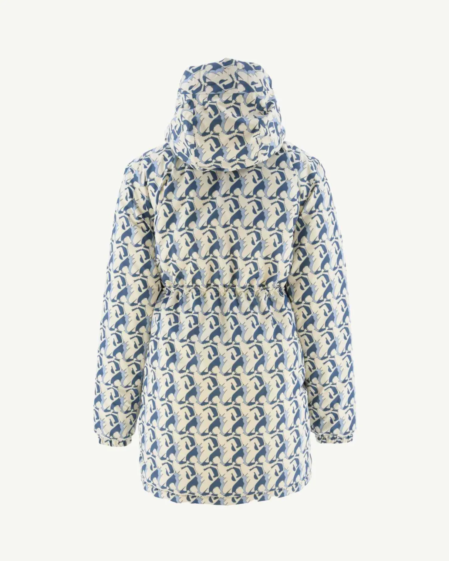 JOTT Long Reversible Down Jacket With Ecru Monogram Print/Ecru Roma 8952 Monogram Off / Off-White Online