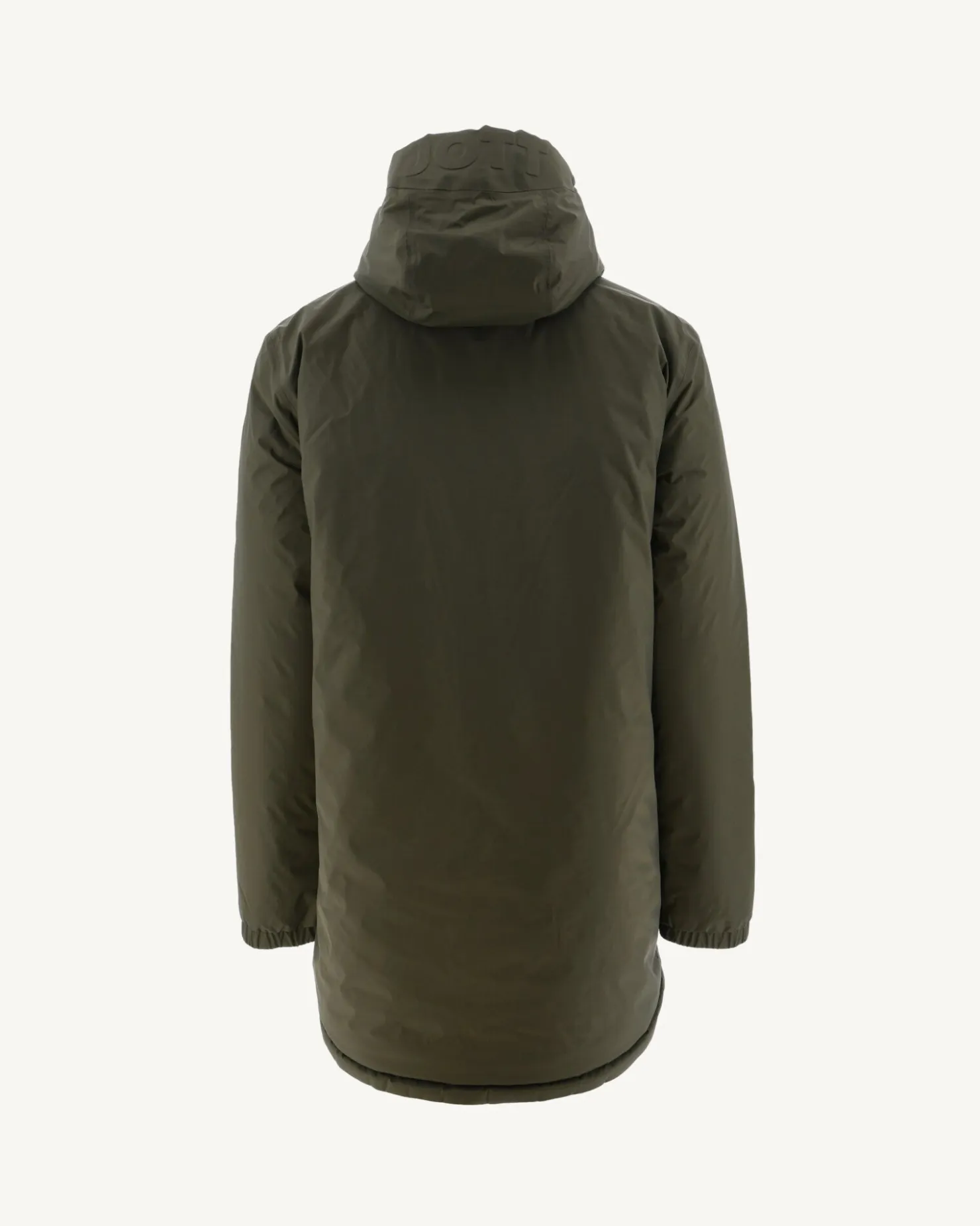 JOTT Long Reversible Hooded Down Jacket Army/Monogram Bright Red Amsterdam 2553 Army / Monogram Fire Red Store