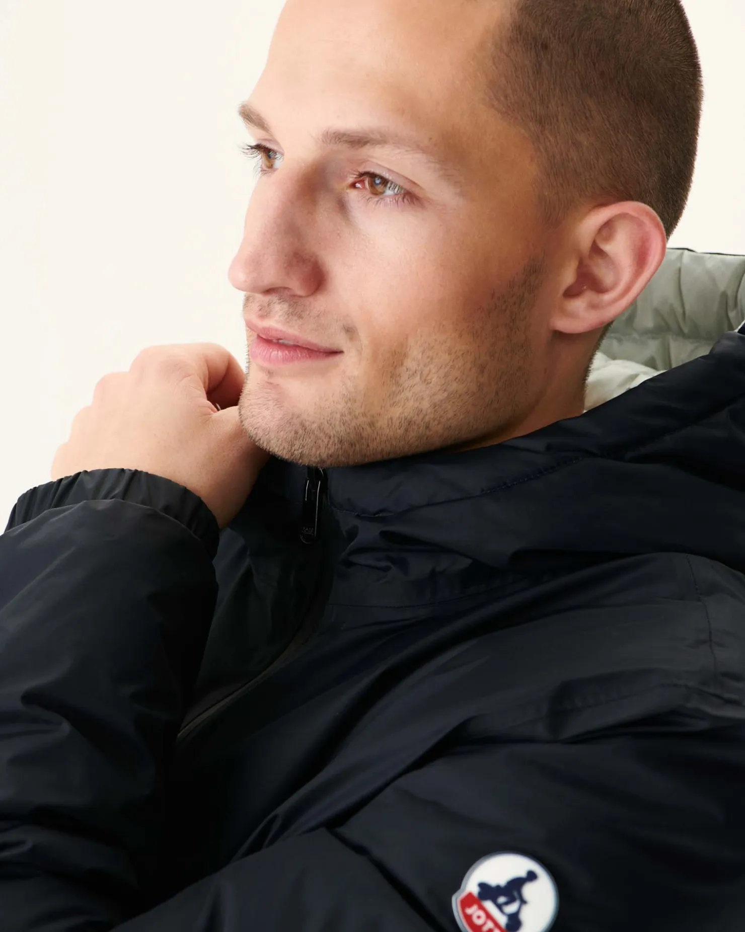 JOTT Long Reversible Hooded Down Jacket Black/Light Gray Amsterdam 9902 Black / Soft Gray Cheap