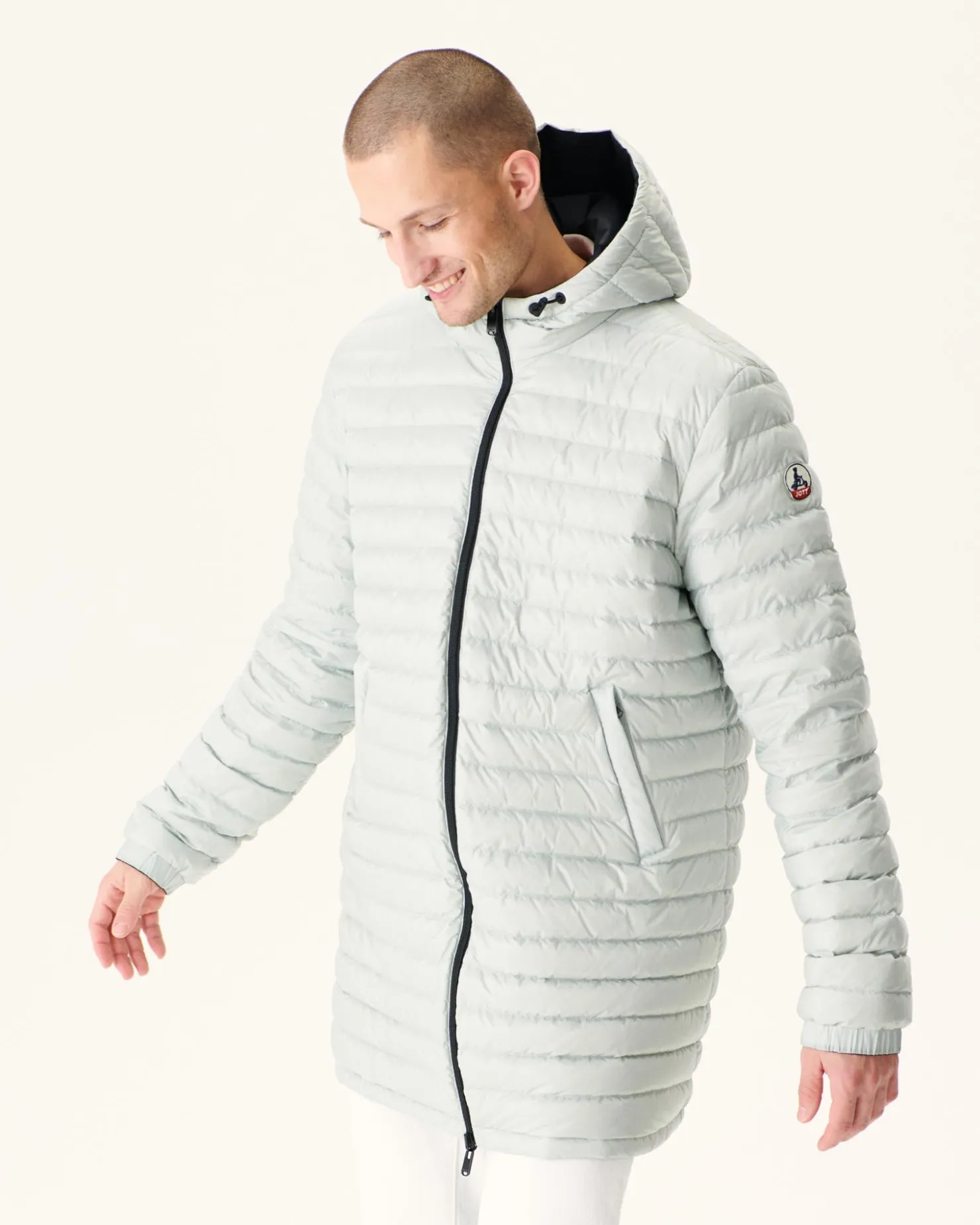 JOTT Long Reversible Hooded Down Jacket Black/Light Gray Amsterdam 9902 Black / Soft Gray Cheap