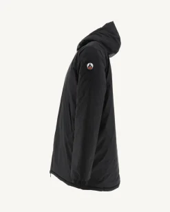 JOTT Long Reversible Hooded Down Jacket Black/Light Gray Amsterdam 9902 Black / Soft Gray Cheap