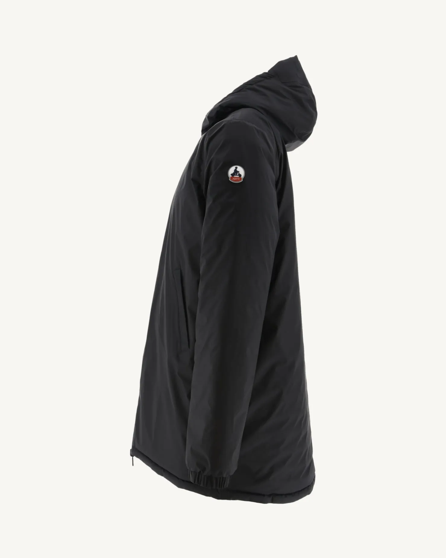 JOTT Long Reversible Hooded Down Jacket Black/Light Gray Amsterdam 9902 Black / Soft Gray Cheap