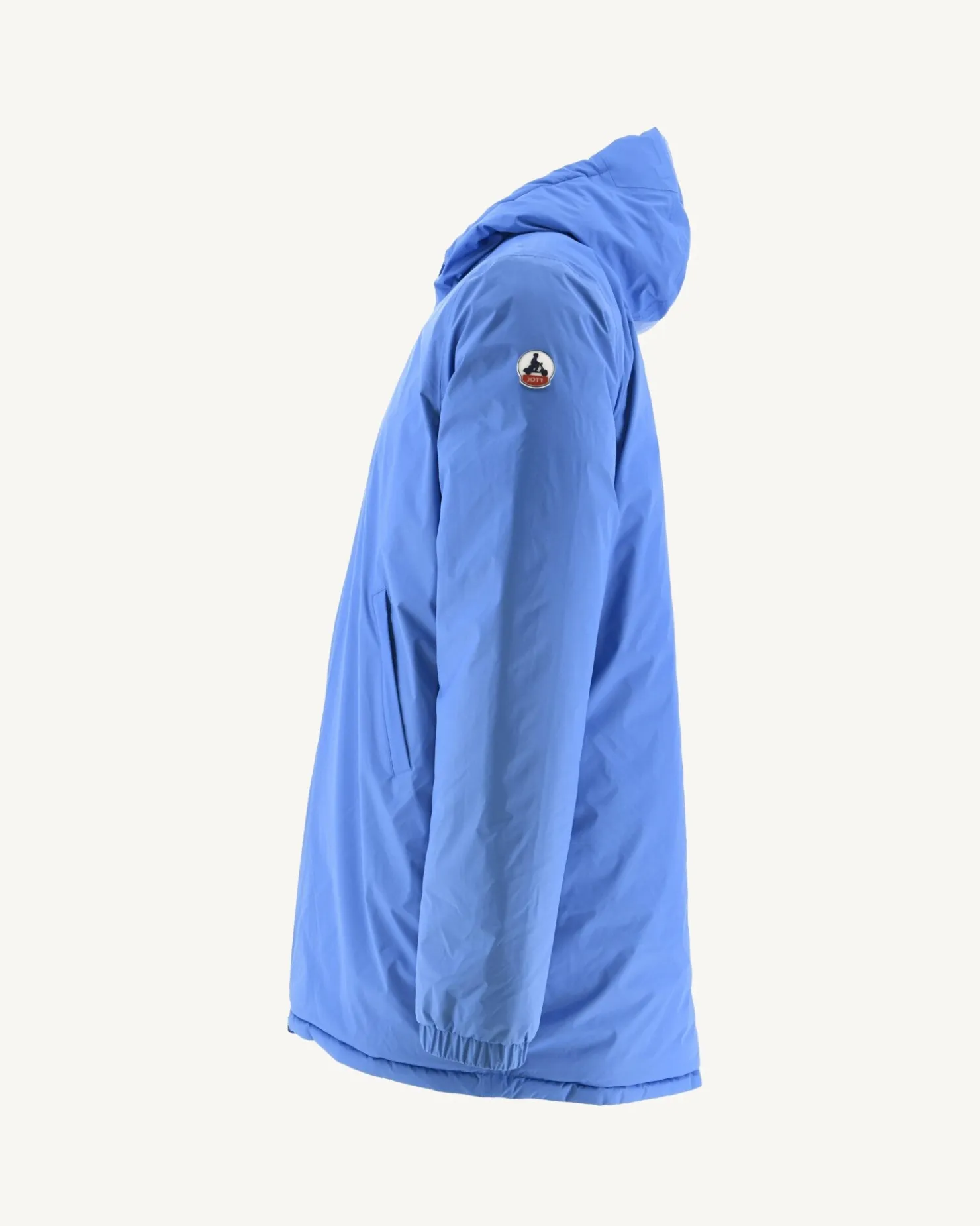JOTT Long Reversible Hooded Down Jacket Azur/Marine Amsterdam 1830 Azure / Navy Flash Sale