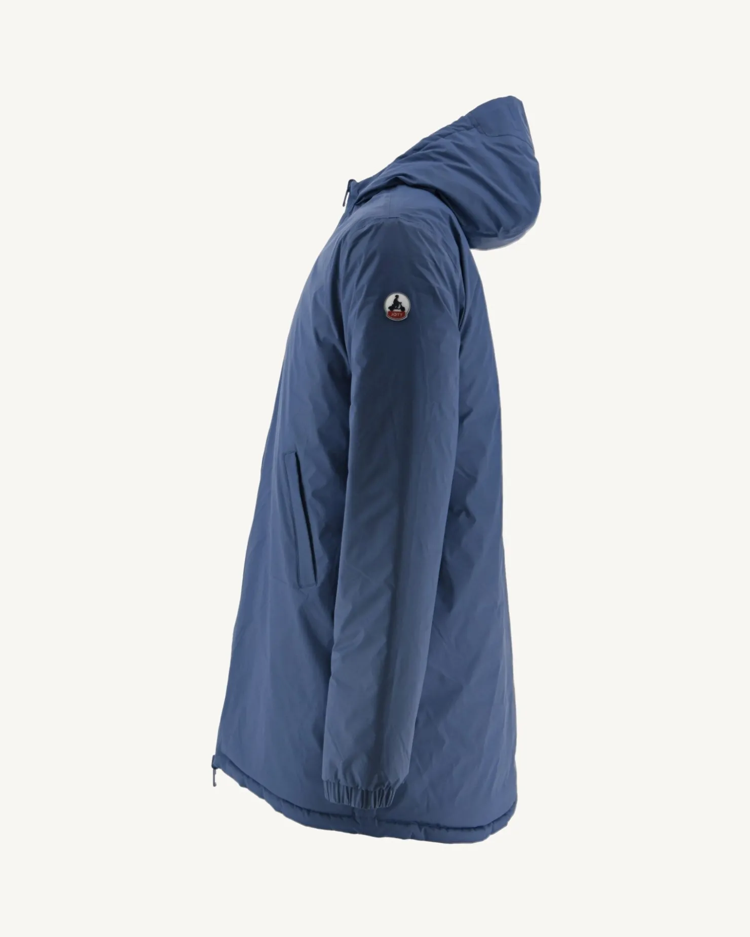 JOTT Long Reversible Hooded Puffer Jacket Denim Blue/Army Amsterdam 1400 Blue Jeans / Army New